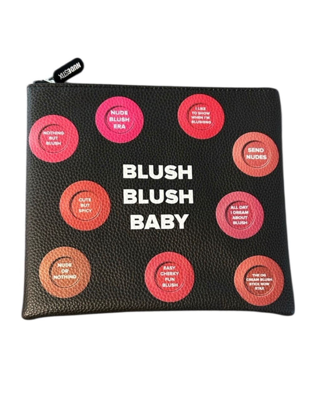 NUDESTIX Black Cosmetic Pouch NEW blush blush baby Sephora